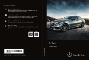 2017 Mercedes Benz C Class COMAND Operator Instruction Manual